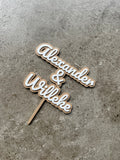 Cake topper gepersonaliseerd